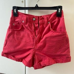 Vintage red Levi’s shorts